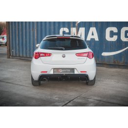 Накладки сплиттеры боковые на задний бампер на Alfa Romeo Giulietta рестайл